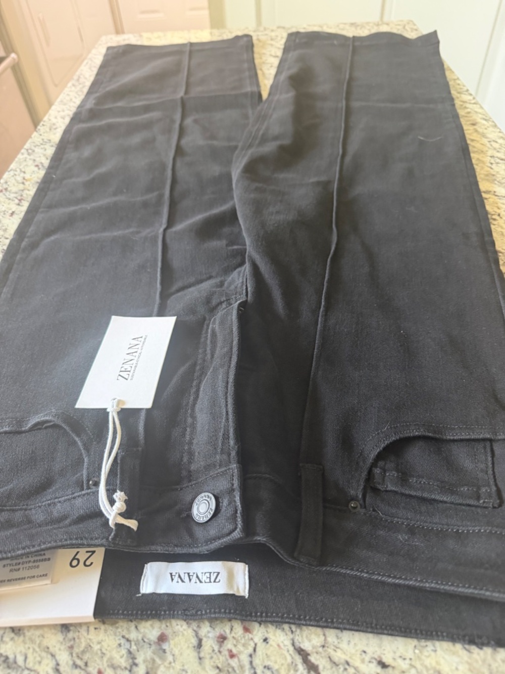 Black Wide Leg Jeans - Picture 2 of 4